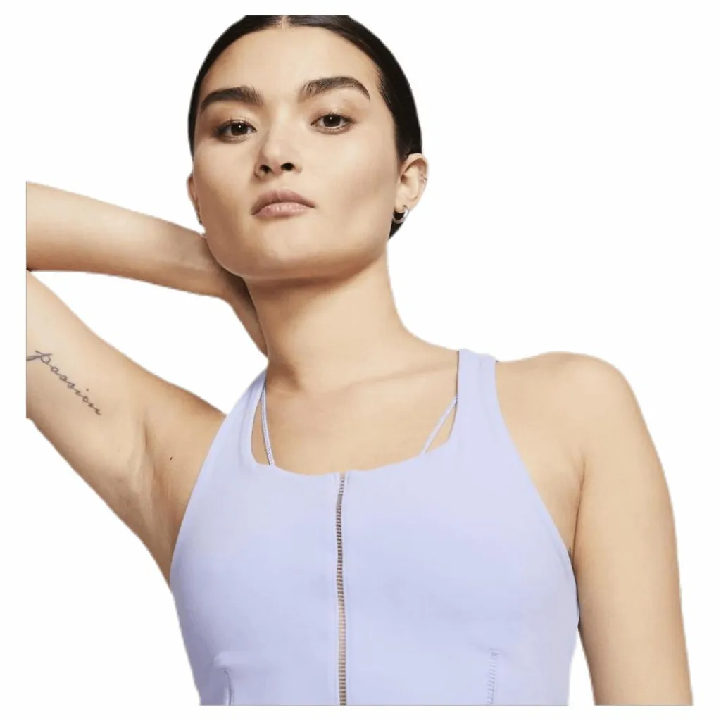 Nike Yoga Luxe Crop Tank Purple Vit Discount