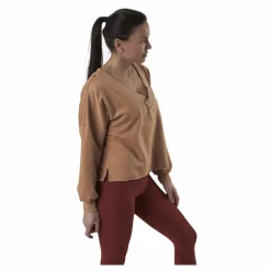 Yoga Off-Mat Fleece V-Neck Pink/White*Nike Hot