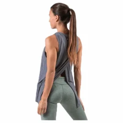 Nike Yoga Tank GRX White/Grey Grå Clearance