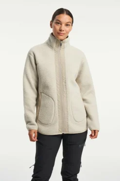 Tenson Yoke Full Zip W Sustained Grey Beige Best