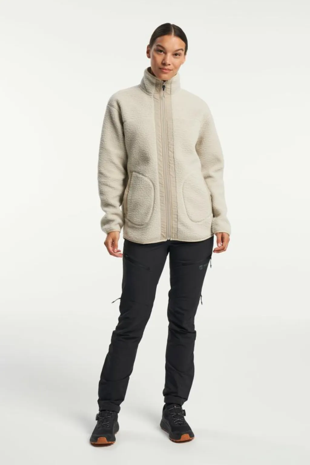 Tenson Yoke Full Zip W Sustained Grey Beige Best