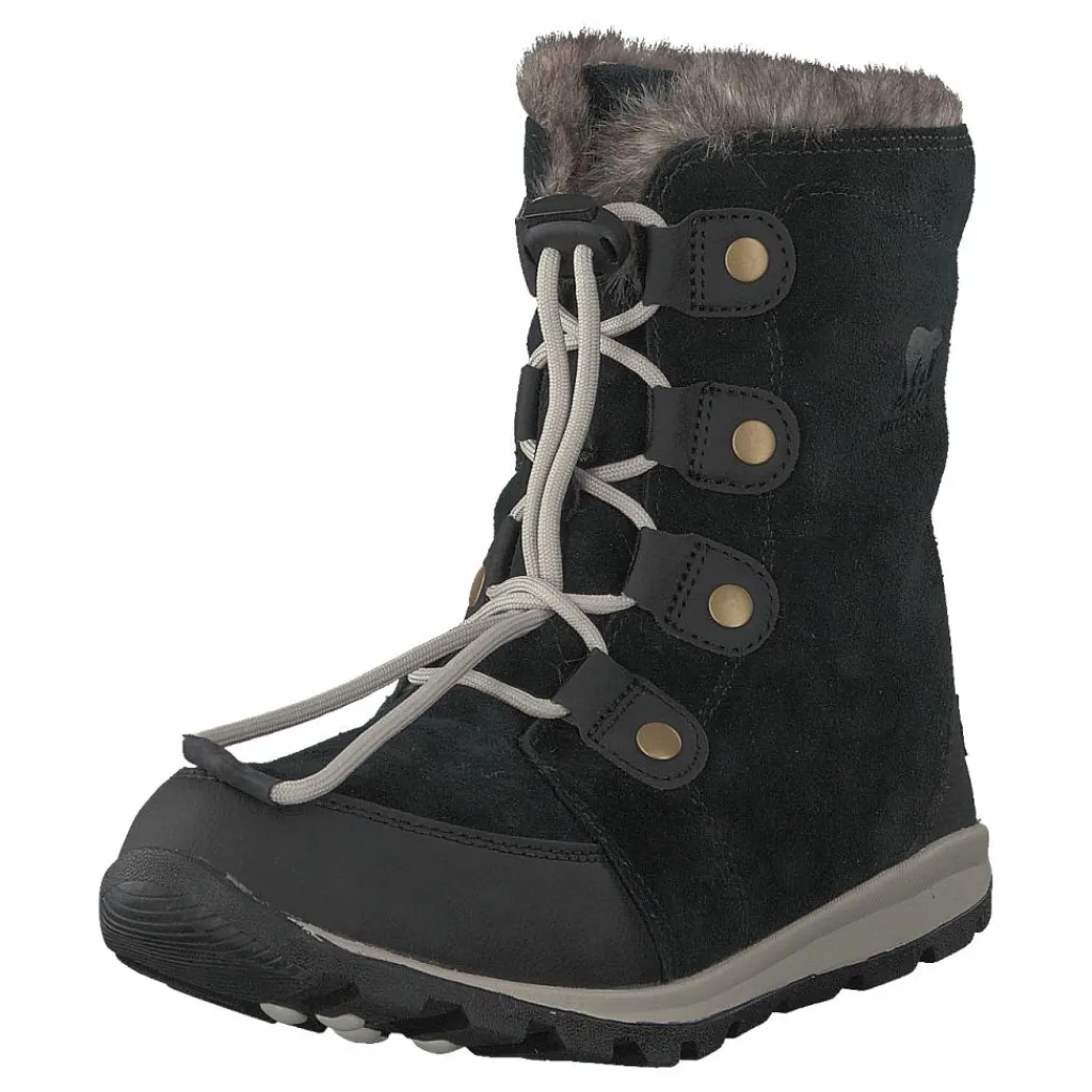 Youth Whitney Suede 010, Black, Dark Stone*Sorel Discount