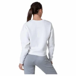 Only Ziggy L/S O-Neck Box Swt White Vit