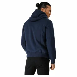 Russell Athletic Zip Through Tackle Twill Hoody Blue Blå Clearance
