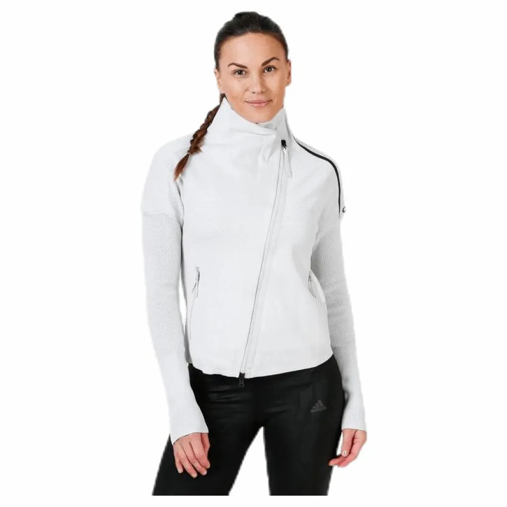 adidas ZNE HTR Primeknit Jacket White Vit